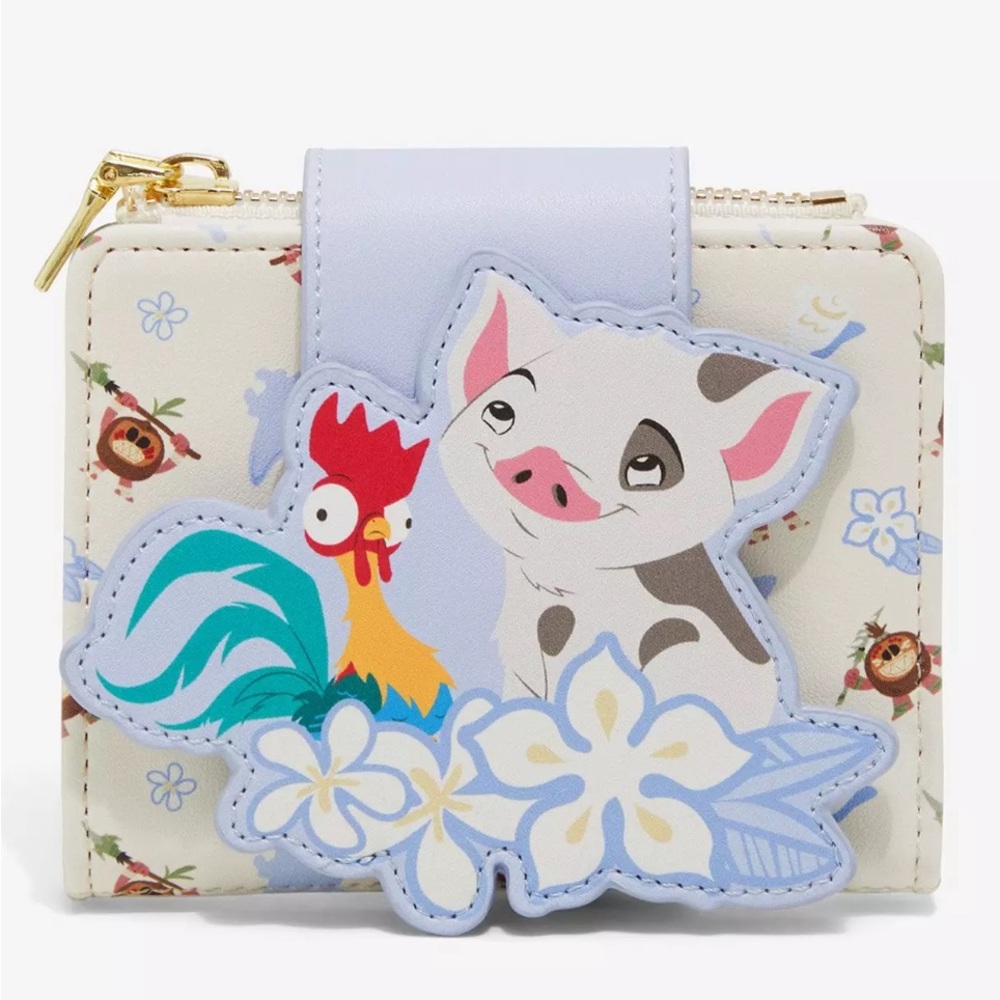 Disney Her Universe Moana 2 Pua & Heihei Wallet & Loungefly Heihei Pin